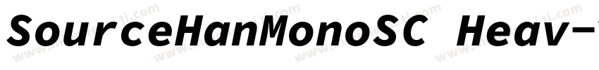SourceHanMonoSC Heav字体转换